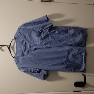 Scrubs for Men Workwear Professionals V-Neck Four-Pocket Scrub Top and Bottom